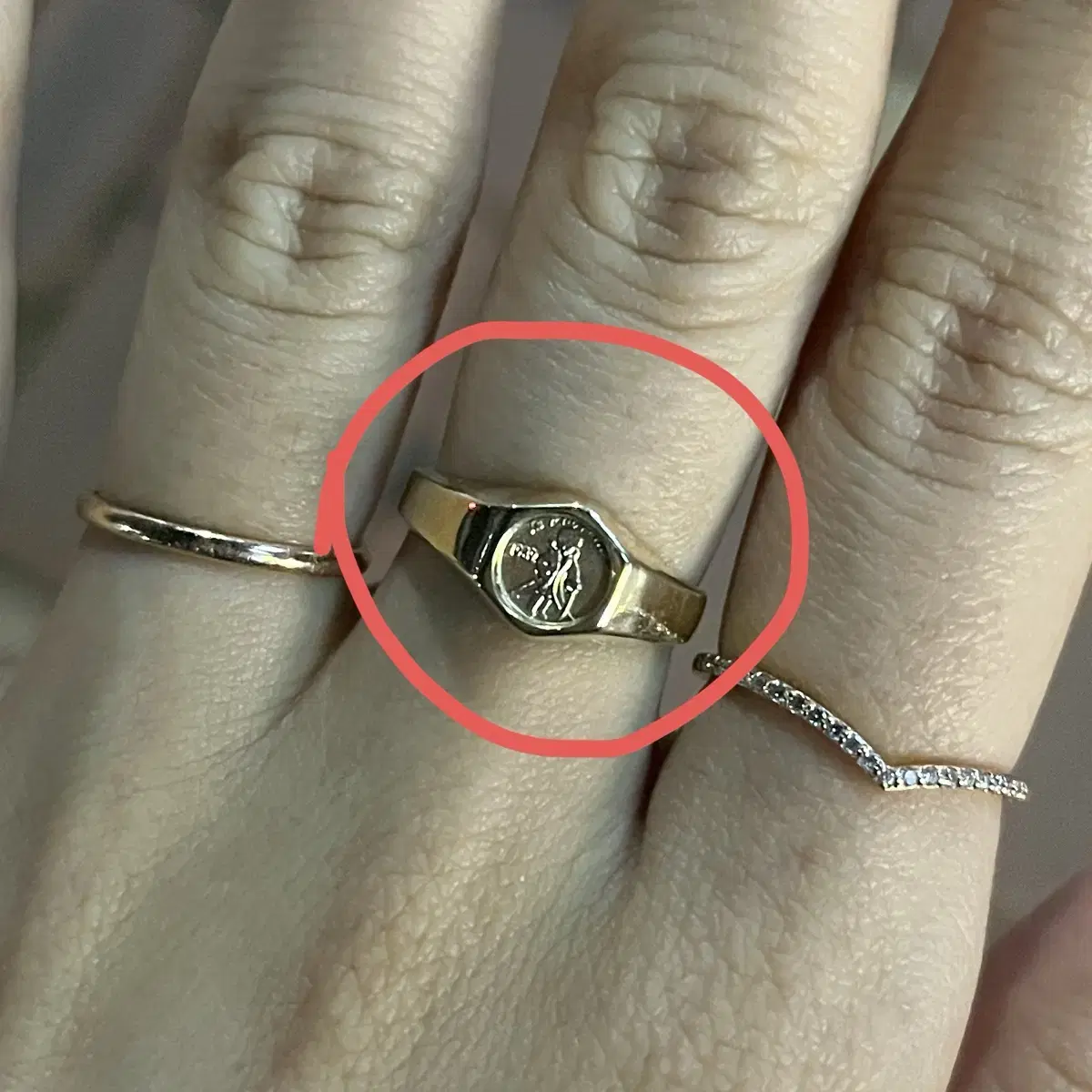 14k 어린왕자 vintage gold ring